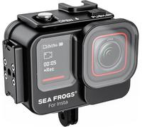 Sea frogs Carcasa de aleación de aluminio impermeable para cámara de acción Insta360 AcePro/AcePro2, funda impermeable subacuática, resistente a los golpes y a la presión (profundidad del agua 60 m)
