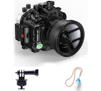 Sea frogs Funda para cámara subacuática compatible con Sony A7RIV 28-70 mm, 40 m, profundidad máxima de buceo, IPX8, carcasa impermeable para cámara, para buceo, surf, remo, esquí