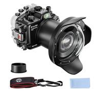 Sea frogs Funda para cámara subacuática Compatible con Sony A7RV 24-105MM 24-70MM 40 m/130 ft Máxima Profundidad de inmersión Carcasa Impermeable para Buceo, Surf, Remo, esquí IPX8
