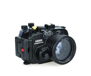 Sea Frogs para Sony A6000 130 pies/40 m cámara subacuática Carcasa Impermeable Carcasa se Puede Utilizar con Lente de 16-50 mm