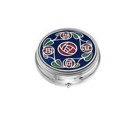 Sea Gems - Colección Mackintosh - Pastillero rosa con borde - Grande - Azul