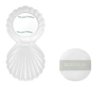 Ecotools Sea Gems Pearl Puff Makeup Puff With Case And Mirror (2 Units)
