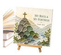 Sea Glass Art Kit - Christian Bible Verse Craft Set | Inspirational Wall Dé