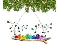 Sea Glass Bird - Colorful Handmade Decor | Sea Glass Bird Perch for Birthday, Balcony, Garden, Indoor, Outdoor, Window, Home, and Nature Lovers, Adding Charm to Any Space