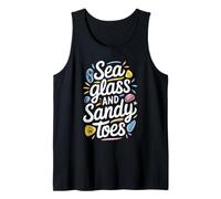 Sea Glass Hunters Recogiendo Tesoros del océano Beachcombing Camiseta sin Mangas