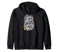 Sea Glass Hunters Recogiendo Tesoros del océano Beachcombing Sudadera con Capucha