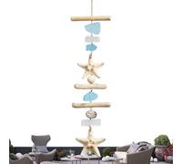 Sea Glass Ornament - Decorative Home Decor Pendant, Coastal Sea Glass Pendant for Tree with Elegant Hanging Design, Handmade-Style Glasses Home Decoration with Coastal Charm