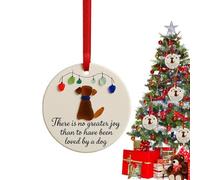 Sea Glass Pet | 2D Acrylic Flat Christmas Pendant | Bereavement Memorial Decoration | Heartfelt Remembrance For Outdoor Garden Patio Beach Holiday of | Captures The of Dogs