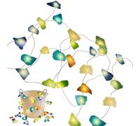 Sea Glass String Lights-Frosted Coastal LED Fairy Lights, Beach-Themed Battery Operated Decor For Bedroom, Patio & Living Room, Soft Glow Festive Lighting For Summer Parties & Weddings