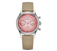 SEA-GULL 1963 ST1901 - Reloj de pulsera mecánico para hombre, cronógrafo, cuerda manual, serie Aurora, relojes piloto de aviación con correa de cuero de cristal de zafiro, cronómetro impermeable de 5