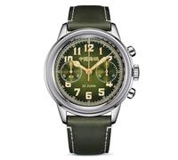 SEA-GULL Relojes mecánicos para hombre, reloj de pulsera automático para hombre, gaviota ST1901, 1963, serie Journey, cronógrafo piloto, luminoso, 2023, verde, Correa