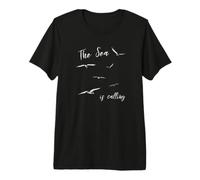 Sea Is Calling | El mar Llama a Las gaviotas en Vuelo Camiseta Premium