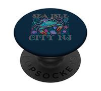 SEA ISLE CITY NEW JERSEY BLUE CRAB VERANO PLAYA VACACIONES PopSockets PopGrip Adhesivo