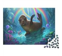 Sea León Puzzle Imposible,desafío for Adults Mundo Submarino Entretenimiento Creativo 1000 Piezas Obra De Arte De Juego De para Adultos, Regalos A Partir De 14 Años 1000pcs (75x50cm)