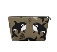 Sea Life Ballena Gracioso Pez Grande Animal, Bolsa de artículos de tocador Bolsa de Maquillaje Bolsa de cosméticos Bolsa de artículos de tocador de Viaje portátil