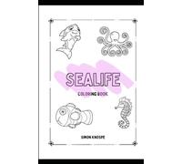 Sea life color-in book for Children at the age 2-5