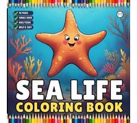 Sea Life Coloring Book for Adults Kids Boys Girls Teens Cute Ocean Sea Creatures Coloring Activity Book for Youth Children 50 Pages Single Sided ... Coloring Pages Marine Life Coloring Book