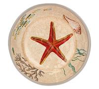 Sea Life - Juego de 2 platos de sopa, 100% melamina, 19,5 cm, en caja de regalo