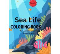 Sea life kids colouring book