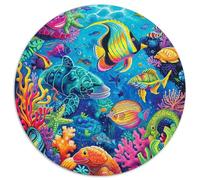 Sea Life Sea Animals Puzzle Imposible,desafío para Adultos Entretenimiento Creativo 1000 Piezas Obra De Arte De Juego De para Adultos Y Niños 1000pcs (67.5x67.5cm)