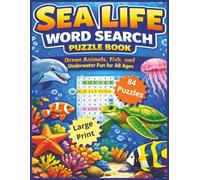 Sea Life Word Search: Large Print Jumbo 8.5" x 11" Edition - 108 Pages of Relaxing Ocean-Themed Puzzles with Fun Facts, Solutions & Calm Focus for Adults, Seniors & All Ages (MindSpring Puzzles™)