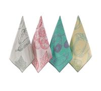 sea me at home Juego de 4 paños de Cocina para Cocina, Jacquard, Elegantes y funcionales, un Gran Regalo para Cualquier hogar, 100% algodón Turco (Verduras de jardín)