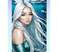SEA MERMAID * COMPOSITION NOTEBOOK Journal Diary -Ocean Marine Folk Tale- Asian Girl: ֍Wide Rule֎OFFICE SCHOOL SUPPLY-PARTY FAVOR-BIRTHDAY GIFT Teen Homeschool College Ivy League University