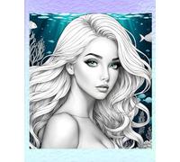 SEA MERMAID * COMPOSITION NOTEBOOK Journal Diary -Ocean Marine Folk Tale Lore- Cartoon Manga Anime Cosplay Style Art - Girl Lady Woman: ֍Wide ... Teen Homeschool College Ivy League University