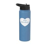 Sea Monkey Heart Apparel - Diseño único para amantes de los monos Stainless Steel Insulated Water Bottle