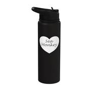 Sea Monkey Heart Apparel - Diseño único para amantes de los monos Stainless Steel Insulated Water Bottle