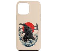Sea Monster Japanese Wave Red Sun Ukiyo-e Art Hombres Mujeres Niños Carcasa para iPhone 13 Pro MAX