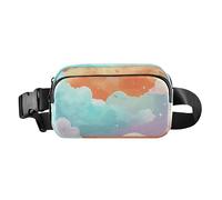 Sea Of Colored Clouds - Riñonera de moda para hombres y mujeres, mini bolsa cruzada con correa ajustable para viajes, vacaciones, correr, mar de nubes de colores, 1 size