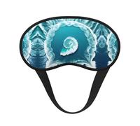 Sea of Love - Antifaz de satén con borde negro para una comodidad óptima y bloqueo de la luz