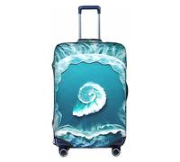 Sea of Love - Funda para equipaje lavable, resistente a los arañazos, para equipaje de 18 a 32 pulgadas, Blanco, L