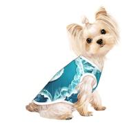 Sea of Love Pet - Camiseta transpirable sin mangas L para perros pequeños y gatos, suave, ligera y elegante