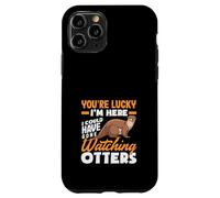 Sea Otter Lucky I'm Here podría Haber ido a Ver nutrias Carcasa para iPhone 11 Pro