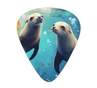 Sea Otters - Juego de regalo de púas de guitarra - Púas suaves y duraderas para guitarra acústica, eléctrica y bajo, regalo perfecto para amantes de la guitarra y músicos