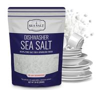 Sea Salt Superstore Lavavajillas - Suavizante de agua totalmente natural para un acabado limpio - Compatible con lavavajillas Bosch, Miele, Thermador, Whirlpool y más - Grueso de grado alimenticio