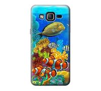 Sea Seabed Fish Corals Underwater Ocean Funda Carcasa Case para Samsung Galaxy On5