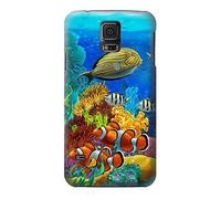 Sea Seabed Fish Corals Underwater Ocean Funda Carcasa Case para Samsung Galaxy S5