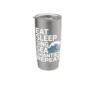 Sea Shanty Sea Shanties The Wellerman Sea Shanty Vaso térmico de acero inoxidable de doble pared