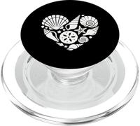 Sea Shell Heart Beach Lover Verano Diseño Gráfico PopSockets PopGrip para MagSafe