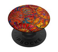 Sea Shells Preppy Floral Sun Ocean Summer Vitral PopSockets PopGrip Adhesivo