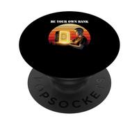 Sea su Propio Banco Libertad soberanía Auto custodia Bitcoin PopSockets PopGrip Adhesivo