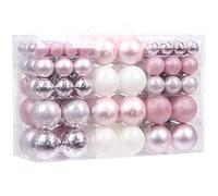 Sea Team 100 pcs Regalo de Adorno de Bola Navidades Inastillables en Festivos, Reutilizables, Paquete de Regalar portátil para Decorar el Arbol de Navidad