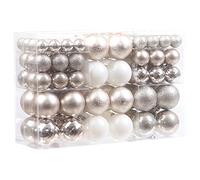 Sea Team 100 pcs Regalo de Adorno de Bola Navidades Inastillables en Festivos, Reutilizables, Paquete de Regalar portátil para Decorar el Arbol de Navidad