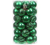 Sea Team 60mm/2.36" Set de Navidad Brillantes delicados artilugios Decorativos, Pintado en Color de Contraste decoración de Bolas Colgantes de árboles de Navidad - 41 Piezas