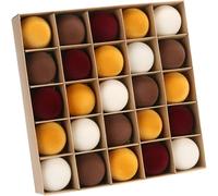 Sea Team - Juego de 25 adornos de bolas de Navidad con terciopelo para árbol de Navidad, adornos colgantes decorativos, decoraciones de plástico irrompibles para árbol de Navidad, corona, guirnalda