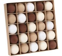 Sea Team - Juego de 25 adornos de bolas de Navidad con terciopelo para árbol de Navidad, adornos decorativos colgantes, decoraciones de plástico irrompibles para árbol de Navidad, corona, guirnalda