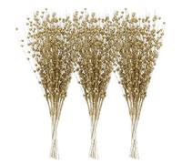 Sea Team - Paquete de 24 Adornos Tallos Bayas con Purpurina Artificial, Palos Decorativos Cuentas, ramitas Brillantes, Picos, Ramas para árbol de Navidad, jarrón pequeño, Vacaciones, Bodas, Fiestas